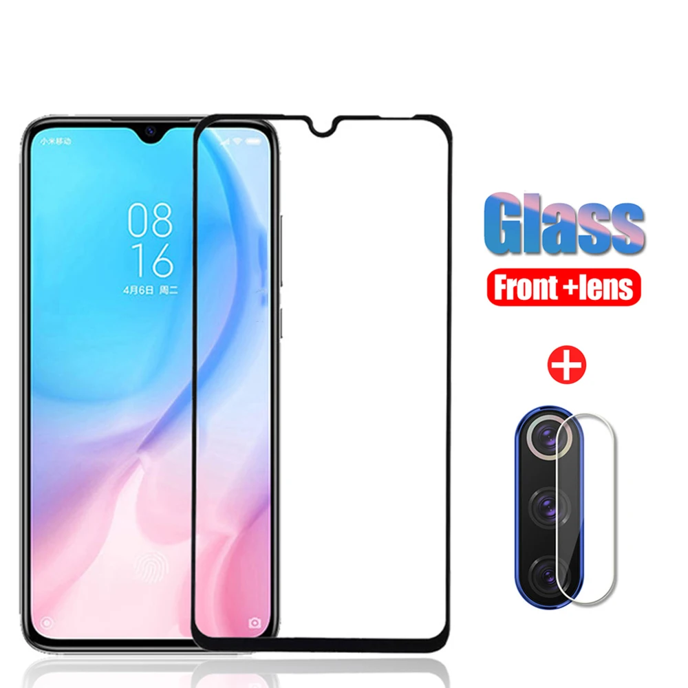 

2-in-1 protective glass on xiomi mi 9 lite camera lens film tempered glass for xiaomi 9 lite light 9lite mi9 T 9T Pro A3 glass