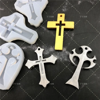 

2019new Cross Moulds DIY chocolate fondant cake decorating tools silicone mold kitchen baking utensils