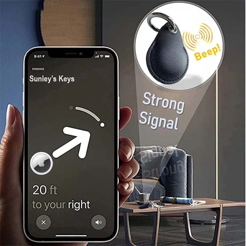 ޽  Shockproof ȣ ̽  AirTag  Hangable Ű  Airtags Ϲ ±  ŷ 