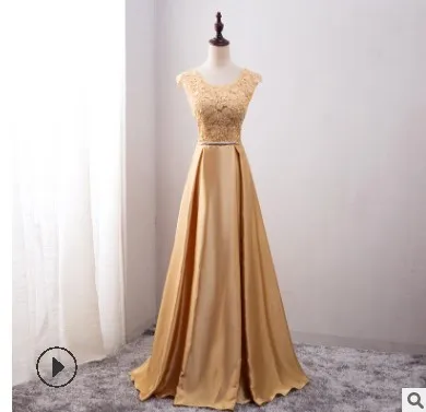 Индивидуальный заказ Vestidos розовое золото спинки Кружева атласные длинные платья