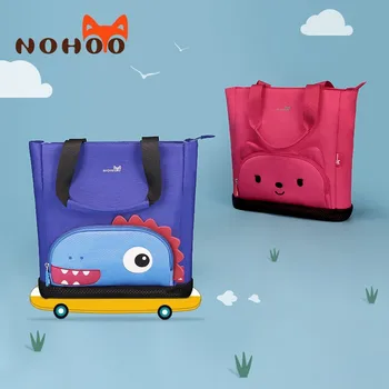 

Noho Shoulder Bag Kids Cute Canvas Large Capacity Environmental Storage Handbag Reusable Foldable Eco Grocery Totes Shopping Bag
