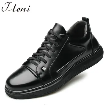 

Tleni 2019 men's leather sports wind shoes outdoor non-slip men's shoes sneakers shoes tide thick bottom shoes ZE-68