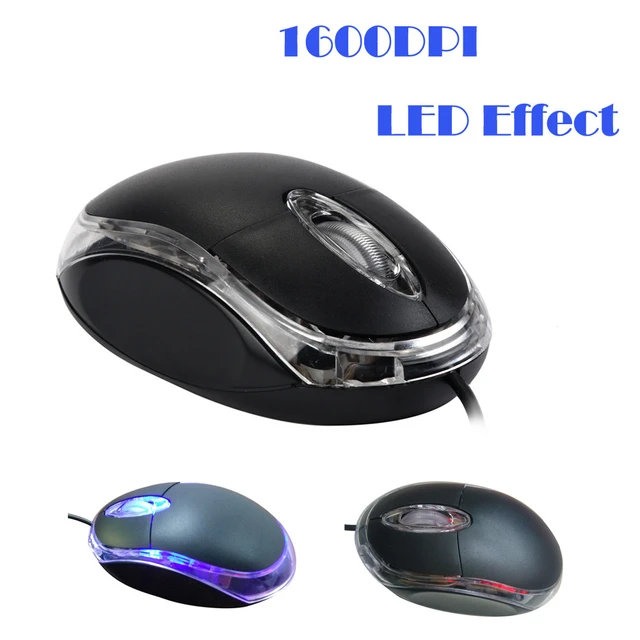 Souris de jeu ergonomique filaire, Mini-2 touches, 1200 DPI, récepteur USB,  boutons sensibles, pour PC et ordinateur portable 20JUN9 - AliExpress