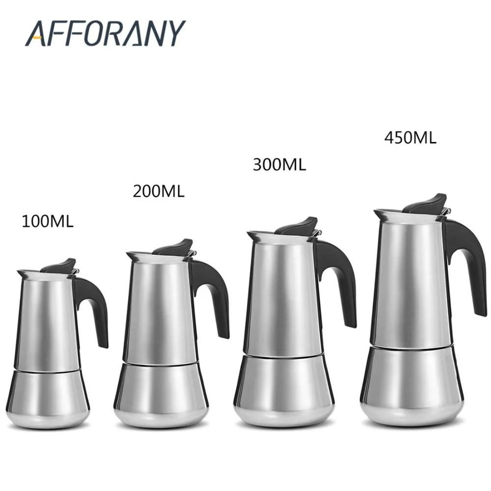 

Minipress 450ML Stainless Steel Moka Coffee Pot Stovetop Espresso Maker Moka Latte Filter Percolator Tool Cafetiere Coffee Maker