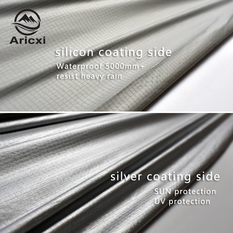 Ultralight Tarp ARICXI Ultralight Hiking Cycling Raincoat Outdoor Awning Camping Mini Tarp Sun Shelter 15D Silicone & silver coating waterproof tarpaulin tarpaulin rain cover waterproof tarp ultralight tarp