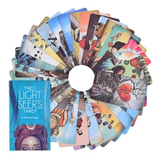The Light seer's Tarot Oracle, Instructions en anglais, PDF pour la famille, jeux de société, conseils de Divination, carte de jeu