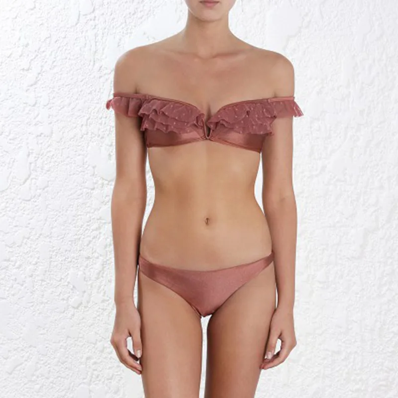 

Europe And America New Style Two-piece Swimsuits Triangle Bikini High-End cjzx Hot Sales