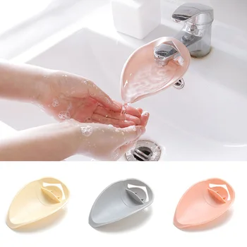 

1Pcs Faucet Extender Sink Handle Extension Portable Kitchen Gift Plastic Children Hand Wash Tool Solid Color Bathroom Accessorie