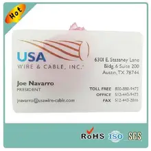 Китай производитель пользовательские прозрачный, матовый визитки прозрачные пластиковые визитки