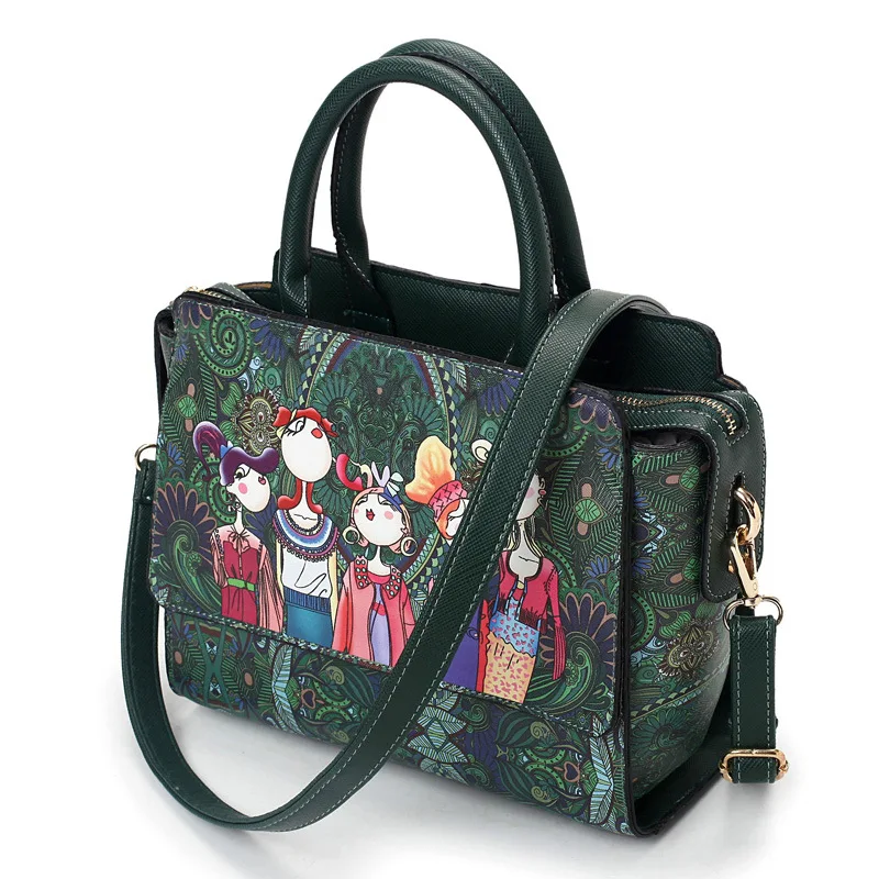 

2017 Spring New Style WOMEN'S Bag Korean-style Fashion Forest Printed Spray-print Crossbody Bag Women's Handbag