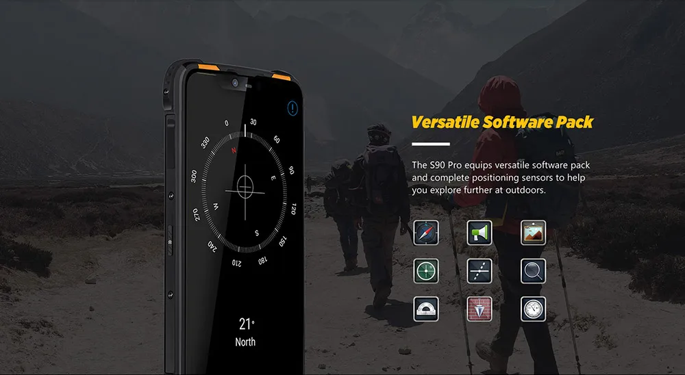 IP68/IP69K DOOGEE S90 Pro Прочный смартфон 6,18 дюймов Android 9,0 5050 мАч Helio P70 Восьмиядерный 6 ГБ 128 Гб Беспроводная зарядка 16,0 М камера