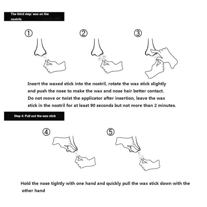 Набор воска для носа мягкий и не раздражающий портативный набор воска для удаления волос в носу легкое в использовании