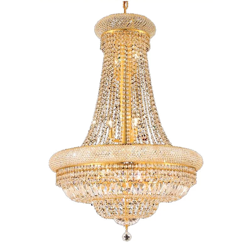 Phube Lighting French Empire Gold Crystal Chandelier Chrome Chandeliers Lighting Modern Chandeliers Light+Free shipping !