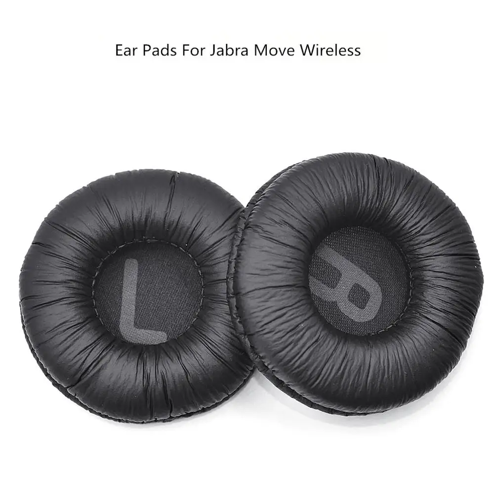 1Pair Replacement Soft Memory Foam Ear Pads Cushion Leather