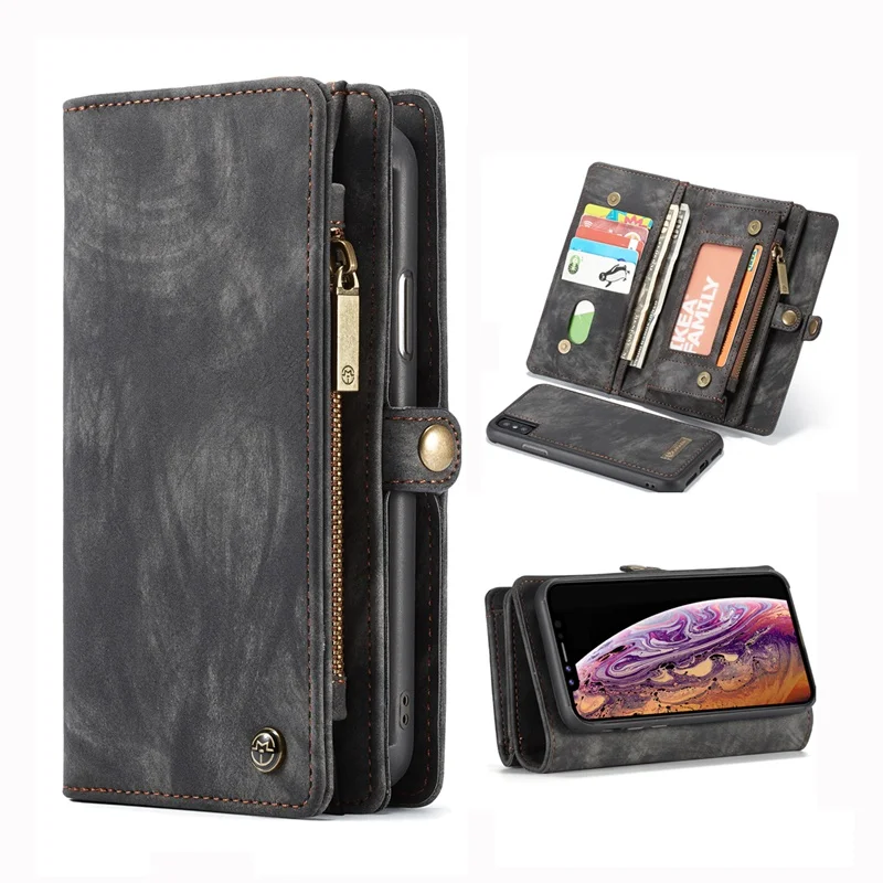 

sheng105sho Phone Cover Fundas Luxury Case for iPhone X XR XS Max Case Leather Flip Card for iPhone 6s 7 8 6 Plus Case Coque