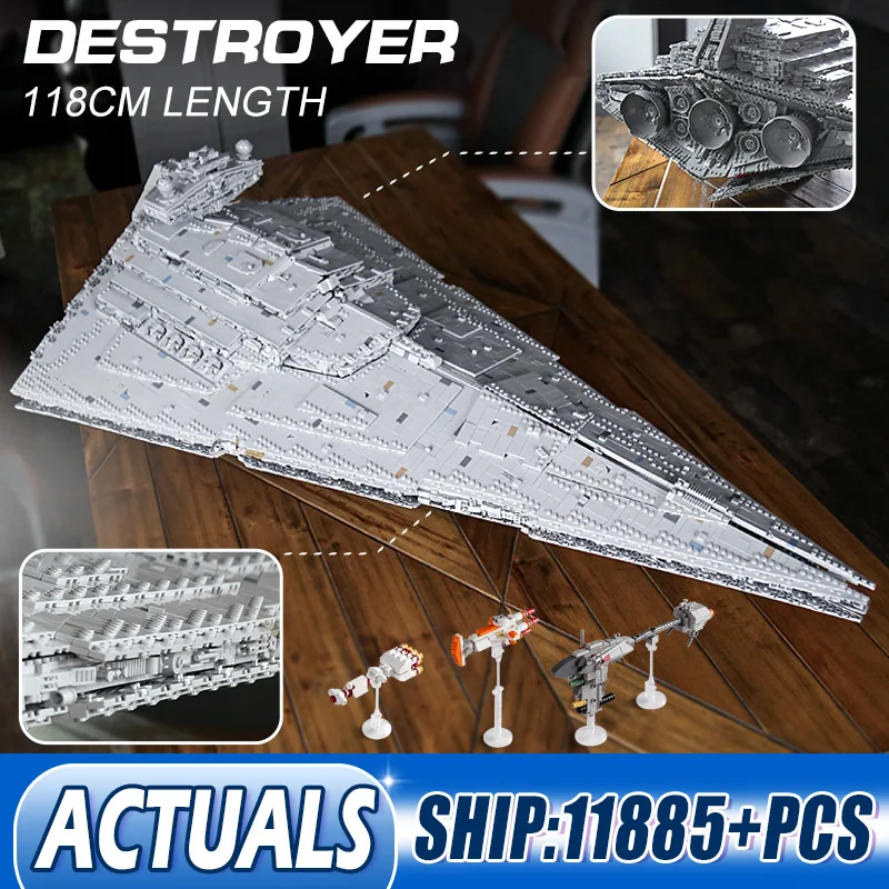 Молд король MOC звезда план игрушки ISD монарка Звезда модель эсминца строительные