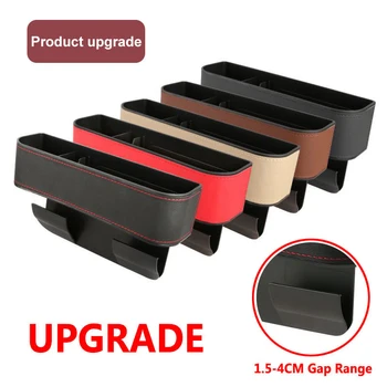 

New Car Organizer Seat Crevice Storage Box Seat Gap PU Case Box Slit Pocket Catcher Storage Bag Organizer