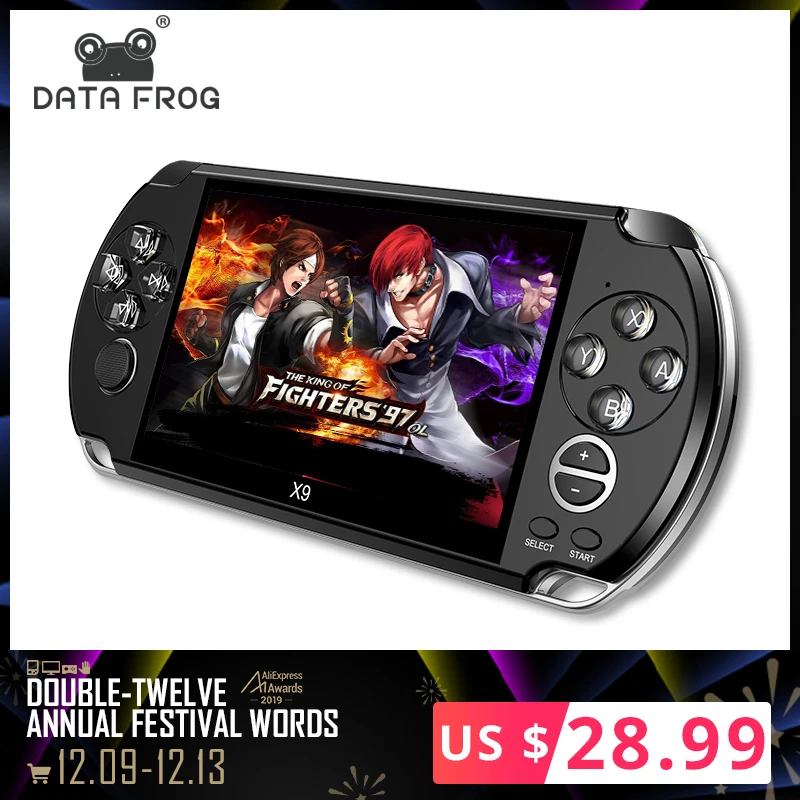 Online Nueva llegada 5,0 pulgadas pantalla grande portátil reproductor de juegos soporte TV Out poner con MP3 cámara de cine consola de videojuegos Multimedia