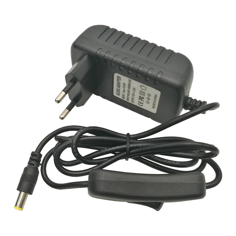 Новое поступление 12V 2A 100 ~ 240V AC 50/60Hz Входная розетка 2000mA источник питания водяной
