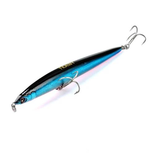 NOEBY приманка для рыбалки карандаш NBL9126 тонущий stickbait Блюз длинный литье Рыбная приманка вобблер 125 мм/21,5 г для морского окуня - Цвет: NF-011