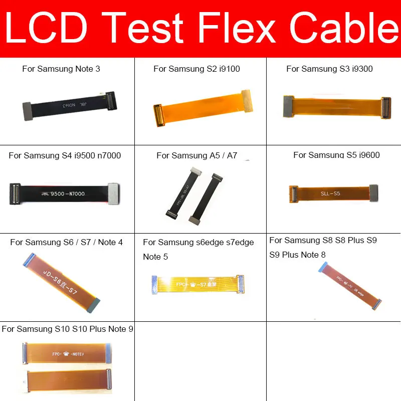 Cavo Della Flessione Lcd Per Samsung Nota 1 2 3 4 S5 8 9 S2 S3 S4 S5 S6 S7 S8 S9 S10 Bordo Più A7 I9100 I9300 I9500 I9600 N7000 Di Riparazione