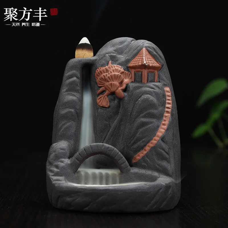 

2019 Limited Humidifier Hogar Incense Holder Ceramic Handicraft Aromatherapy Furnace Dehua Jufangfeng Factory Direct Approval