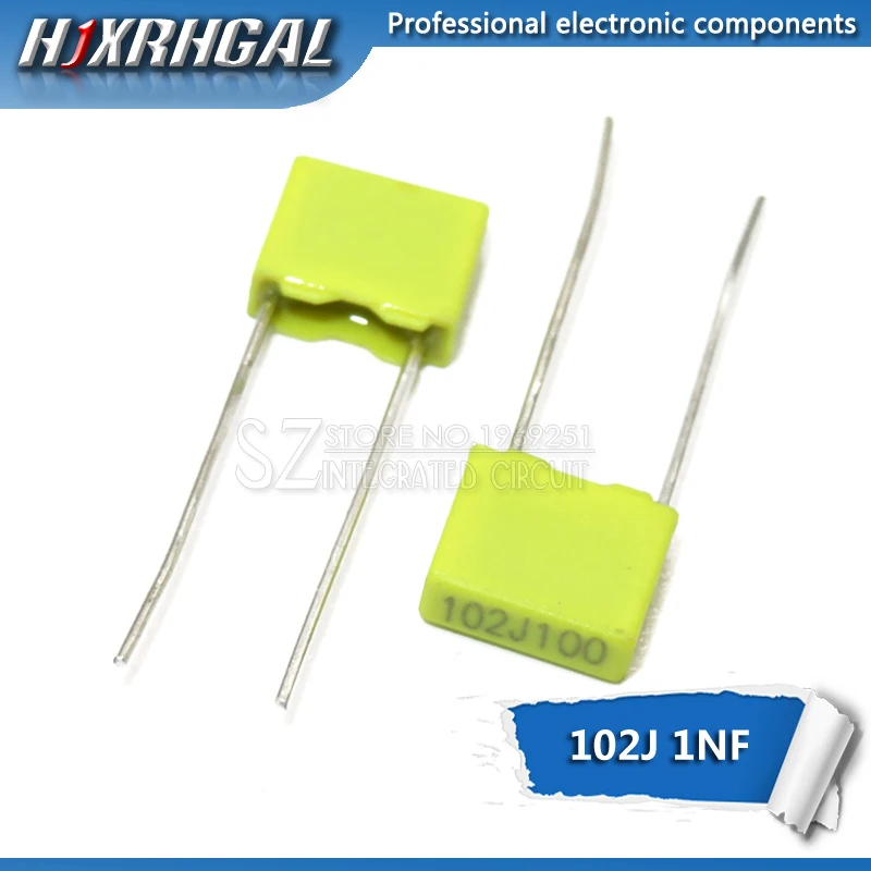 5pcs Polypropylene Safety Plastic Film 100V 1nF ~ 470nF 220nf 10nf 47nf 22nf 1nf 0.47uf 0.1uf Correction capacitor HJXRHGAL