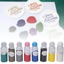 8 цветов DIY порошок для тиснения бумаги художественная живопись штампы для скрапбукинга украшения 30 мл