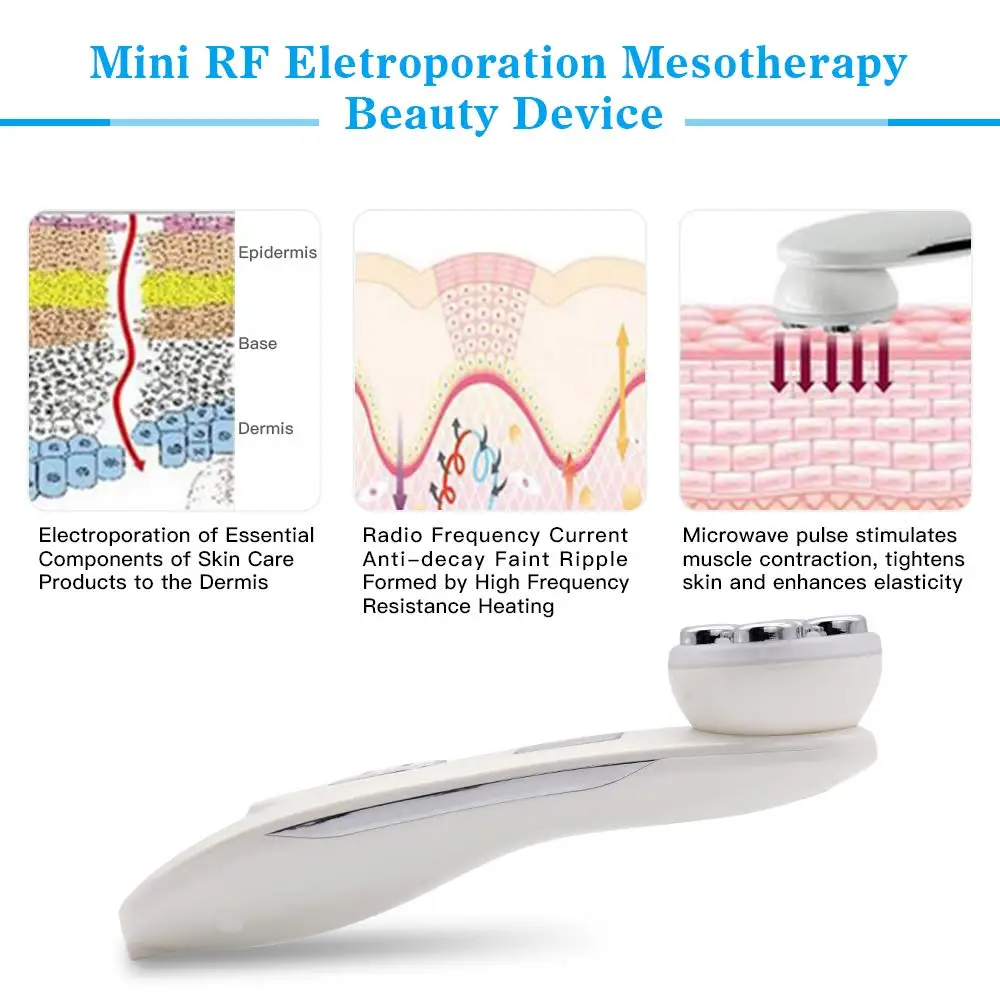 Radiofrequência Levantahomemto Facial Mesotherapy rf Ems Face Lifting Fóton Led Endurecimento Anti Envelhecimento Beleza Acne Rugas Removedor em 6 Computers & Electronics