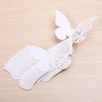 

Laser-Cut Butterfly on the Glass Place Cards Wedding Birthdays Baptism Party Place Cards Name Cards Glass Pendant for Wine Glass