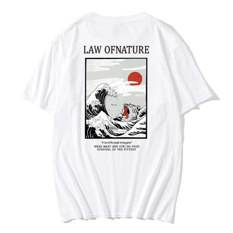 RetroWaveEurope и America аниме футболка Harajuku уличная хлопковая Camisetas Hombre Мужская забавная