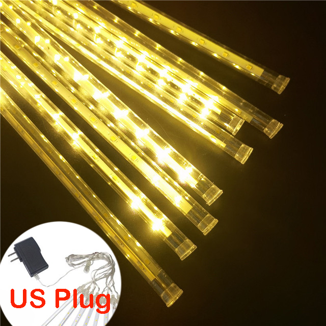 Meteor Shower Rain Lights Falling Lights Waterproof Garden Light 8 Tubes 144 Leds Christmas Wedding Holiday Decorations