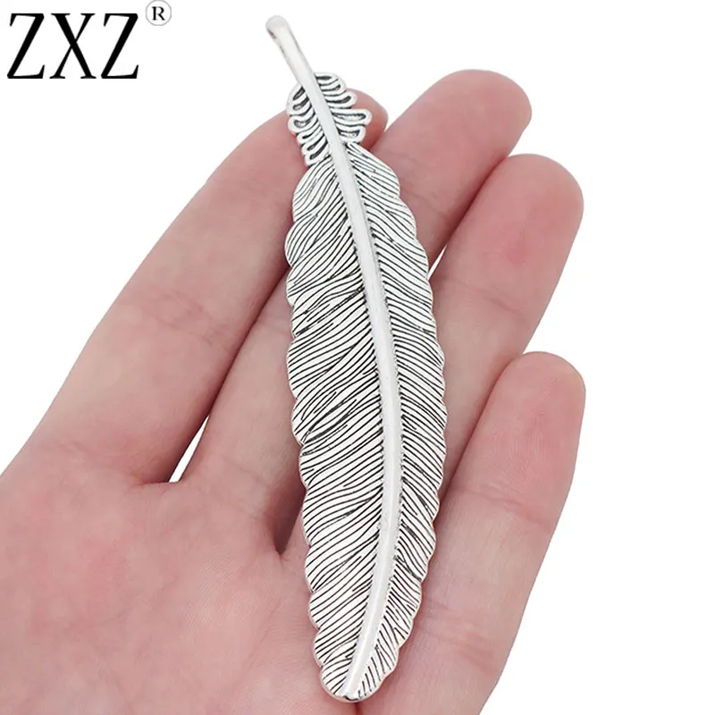 5 шт. тибетские серебряные большие фотообои ZXZ для изготовления ювелирных изделий 105x22 мм|Подвески| |