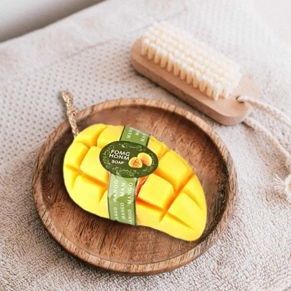 Natural Mango Pineapple Lemon Fruit Oil Handmade Soap Whitening Skin Hand Cleanser Wash Soap Face Body Care