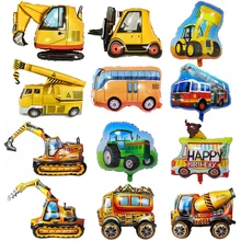 

Construction Excavator Foil Balloons Engineering Vehicle Inflatable Balloon Baby Shower Kids Boys Truck Birthday Party Supplies