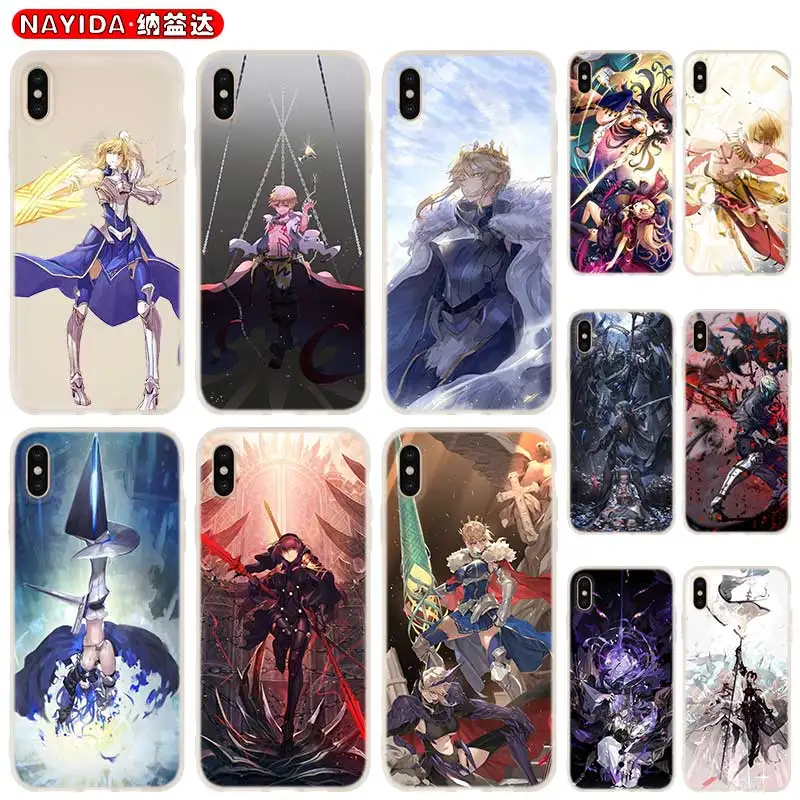 Мягкий чехол для iPhone 13 12 11 Pro X XS Max XR 6 7 8 G Plus SE 2020 Mini Cover Artoria Pendragon lancer alter | Мобильные