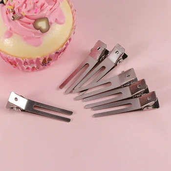 

20pcs Professional Double Prong Hair Clip Salon Setting Hairdressing Style Fixed hair clip Stainless Steel Makeup Clip Hairstyle
