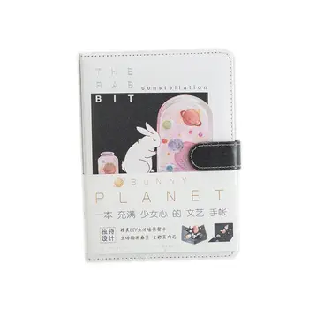 

Lovely Dreaming World Soft PU Leather Diary Book 130mm*180mm Colorful Pages Notebook Blank+Grid+Free Note Stationery Gift
