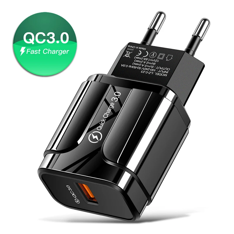 Универсальное быстрое зарядное устройство USB QC3.0 3 0 для iphone X XS телефона с