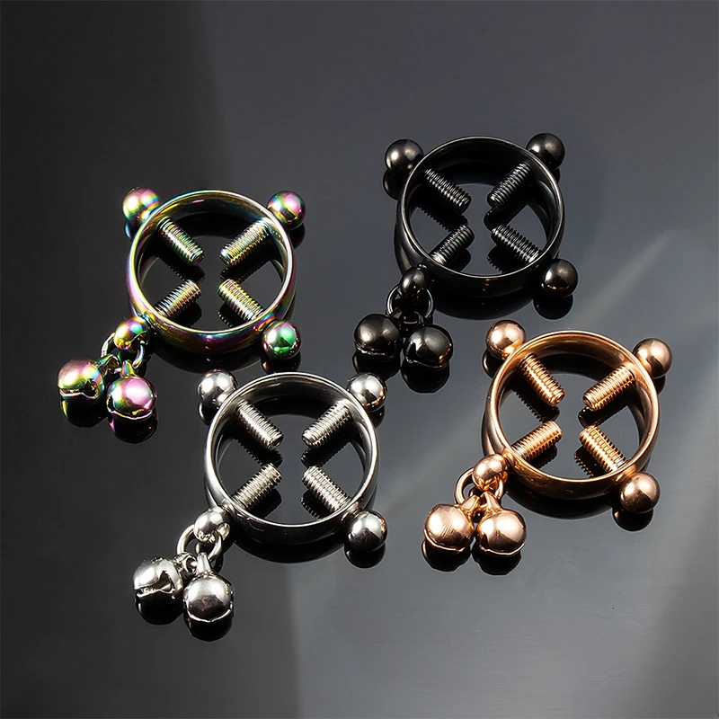 Fake Clip On Body Jewelry Fake Piercing Nipple Ring NonPiercing Shield