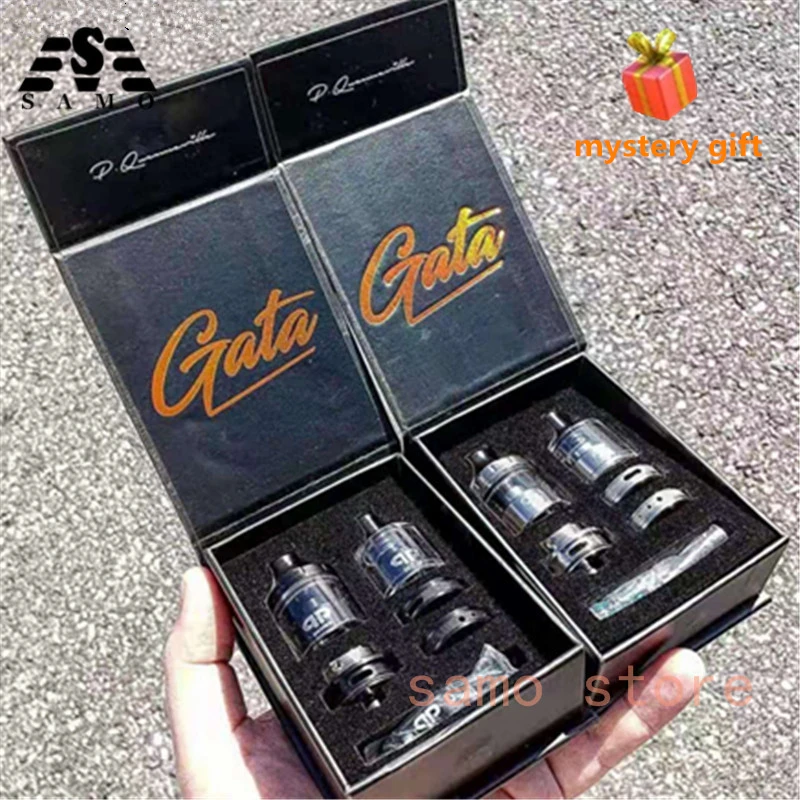 

HOT QP Design GATA RTA tank MTL DLH 2 in 1 atomizer 24mm 510 thread 4ml 2ml capacity Bottom airflow KALI v2 Fatality M25 RTA