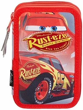 

Cerdá Disney Cars Astuccio 3 Scomparti e 43 Accessori Scuola, Bambino, Rosso