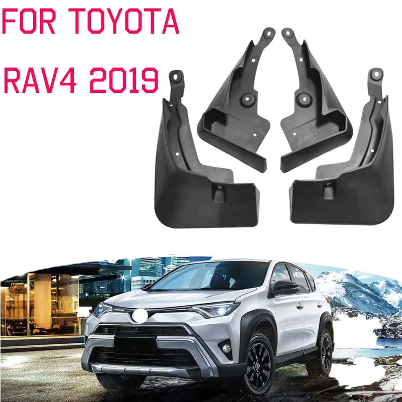 Для Toyota RAV4 Автомобильные Брызговики, брызговики, брызговики, авто черные передние задние брызговики, брызговики XA50