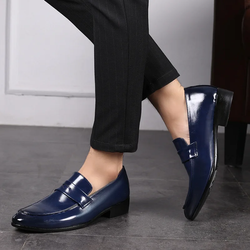 Handmade Leather Men Dress Shoes Fashion Party And Wedding Men'S Loafers Casual Shoes Men Driving Shoes 3