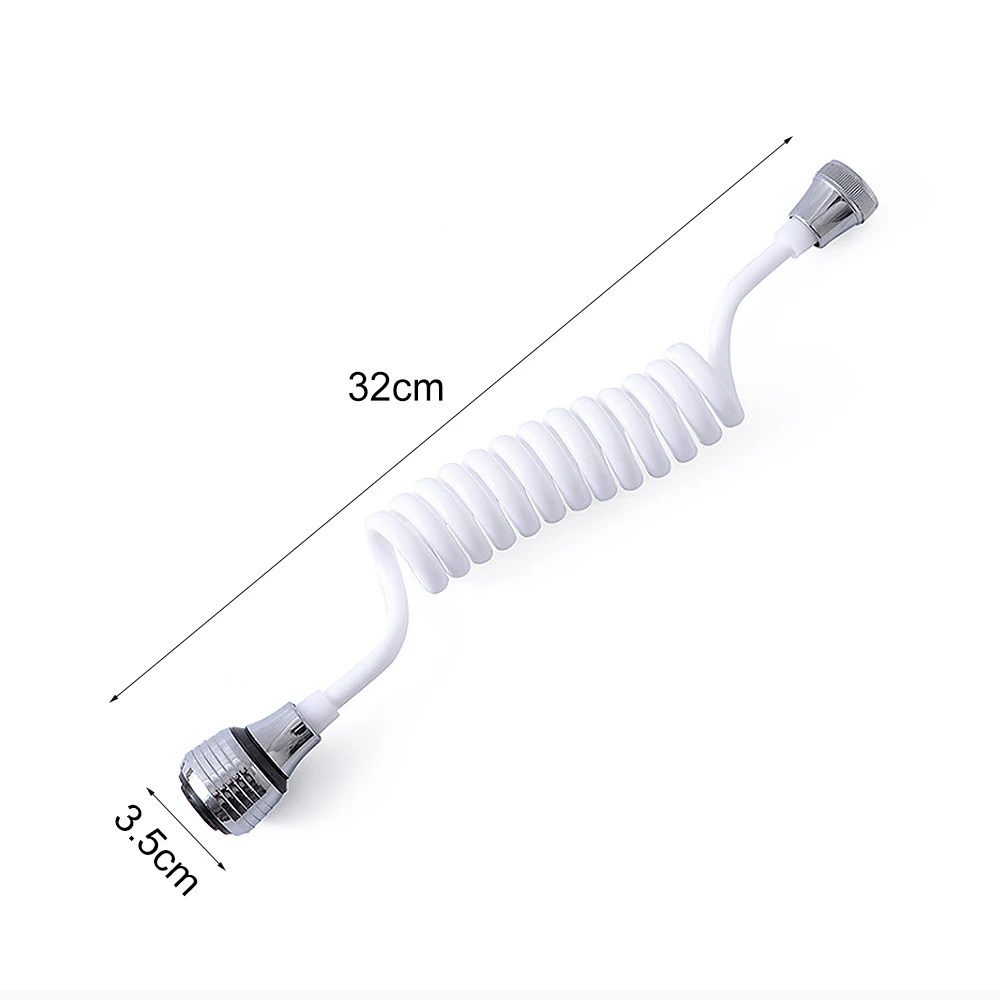360 Degree Rotation Retractable Extension Tube Tap Water Filter Shower Kitchen Faucet Extender Water-Saving Nozzle Faucet Filter