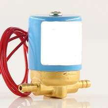 Диа. 5 мм заглушка тип Миниатюрный нормально закрытый контроль воды, воздушный Соленоидный клапан, Витон изолирующий материал, 6~ 17 бар DC 12 В 24 В