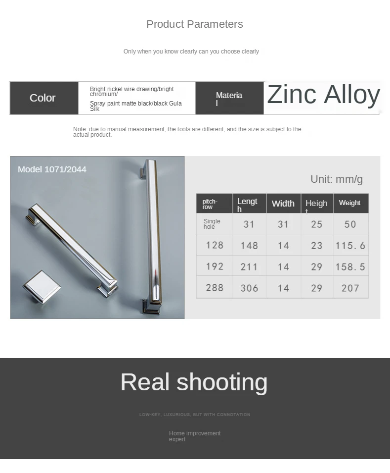 Poignée De Tiroir/tiroir Carrée En Acier Inoxydable - Finition Brossé Satin Nickel, Modèle TBM146AX