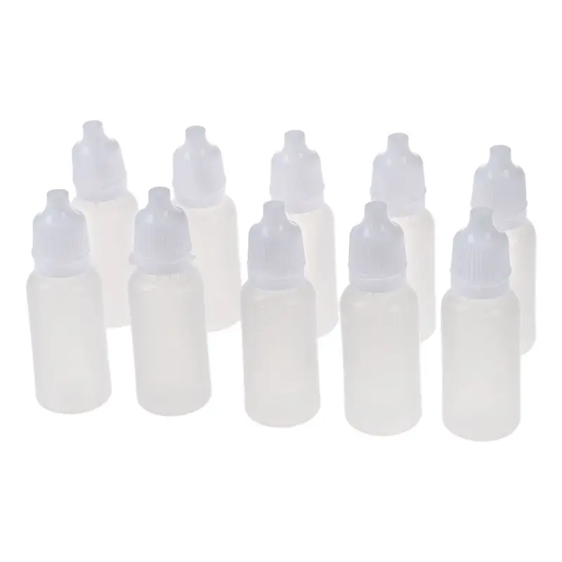 10 шт контейнер пластиковый капельный флакон - Цвет: White 30ml