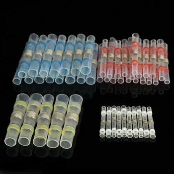 

100pcs Insulated Heat Shrink Connector 4 Sizes Tubes Terminals Non Slip Sealed Wire Kit Set Waterproof Accessory