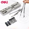 Deli Stainless Steel Multifunctional Drafting Drawing Compass Math Geometry 2/4/5/6 pcs/set Circles Tool Durable School Supplies ► Photo 2/6